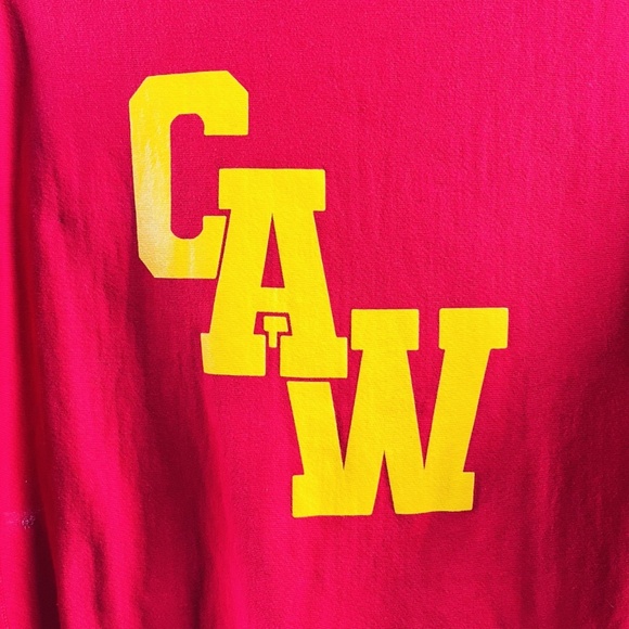 VTG Champion Reverse Weave Camp Chen-A-Wanda 18465 Red Sweatshirt Large - Picture 3 of 10